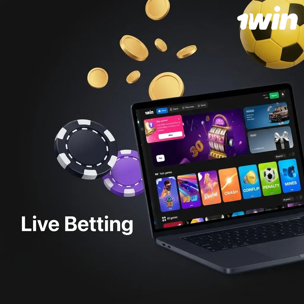 1win live betting interface showing real-time odds updates across 40+ sports including football, basketball and tennis in Kenya