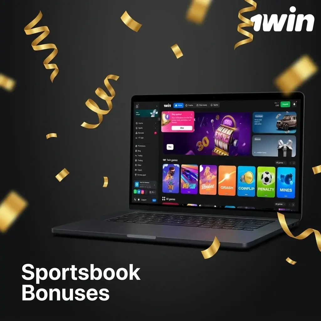 1win sportsbook welcome bonus up to 500% across four deposits for sports bets with wagering requirements