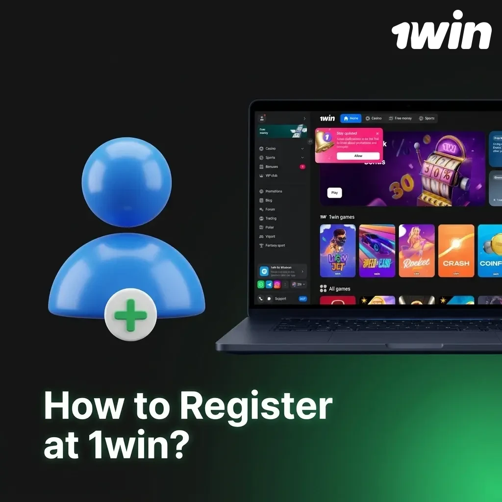 Step-by-step 1win Kenya registration and login guide showing sign-up form, KYC verification, and account access
